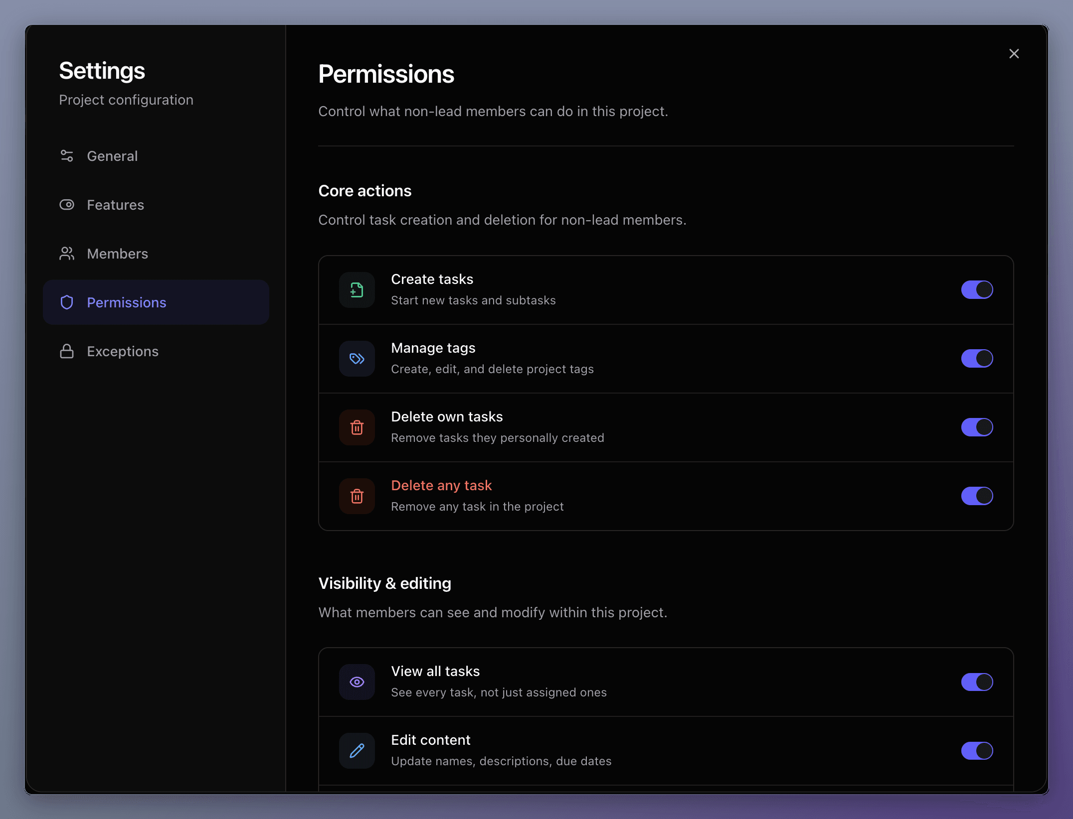 Core Permissions