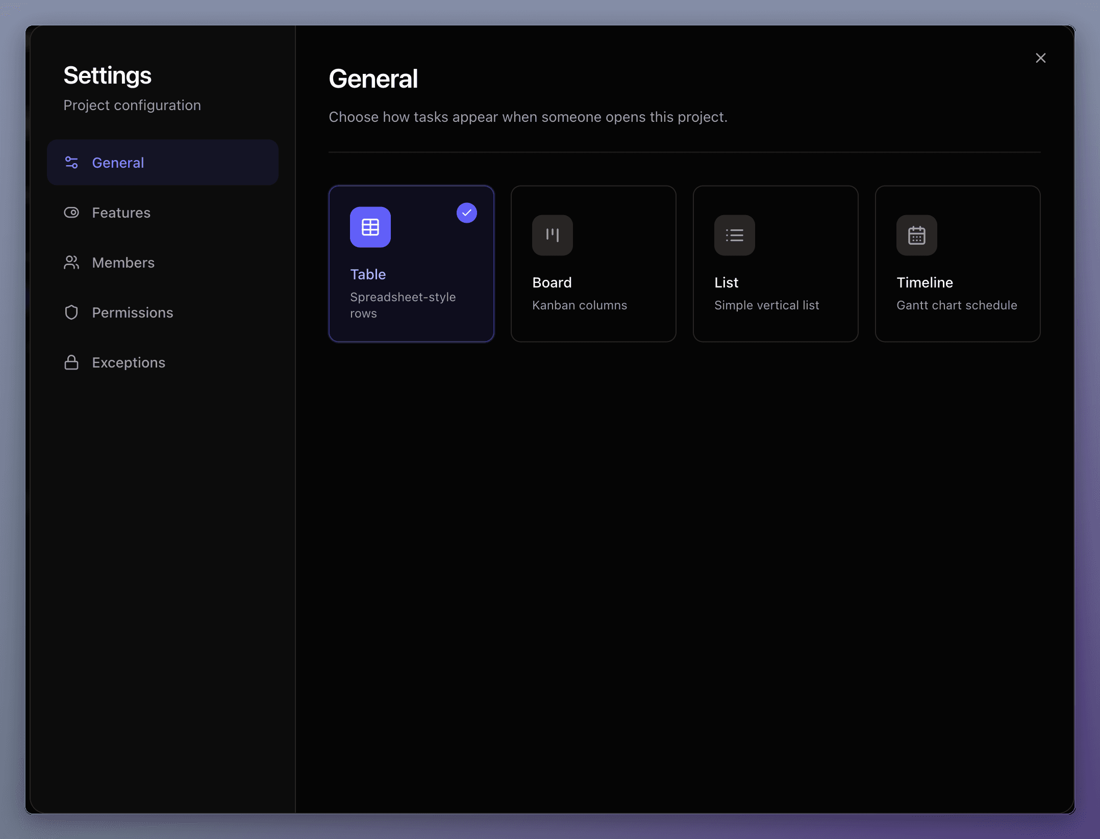 General Settings