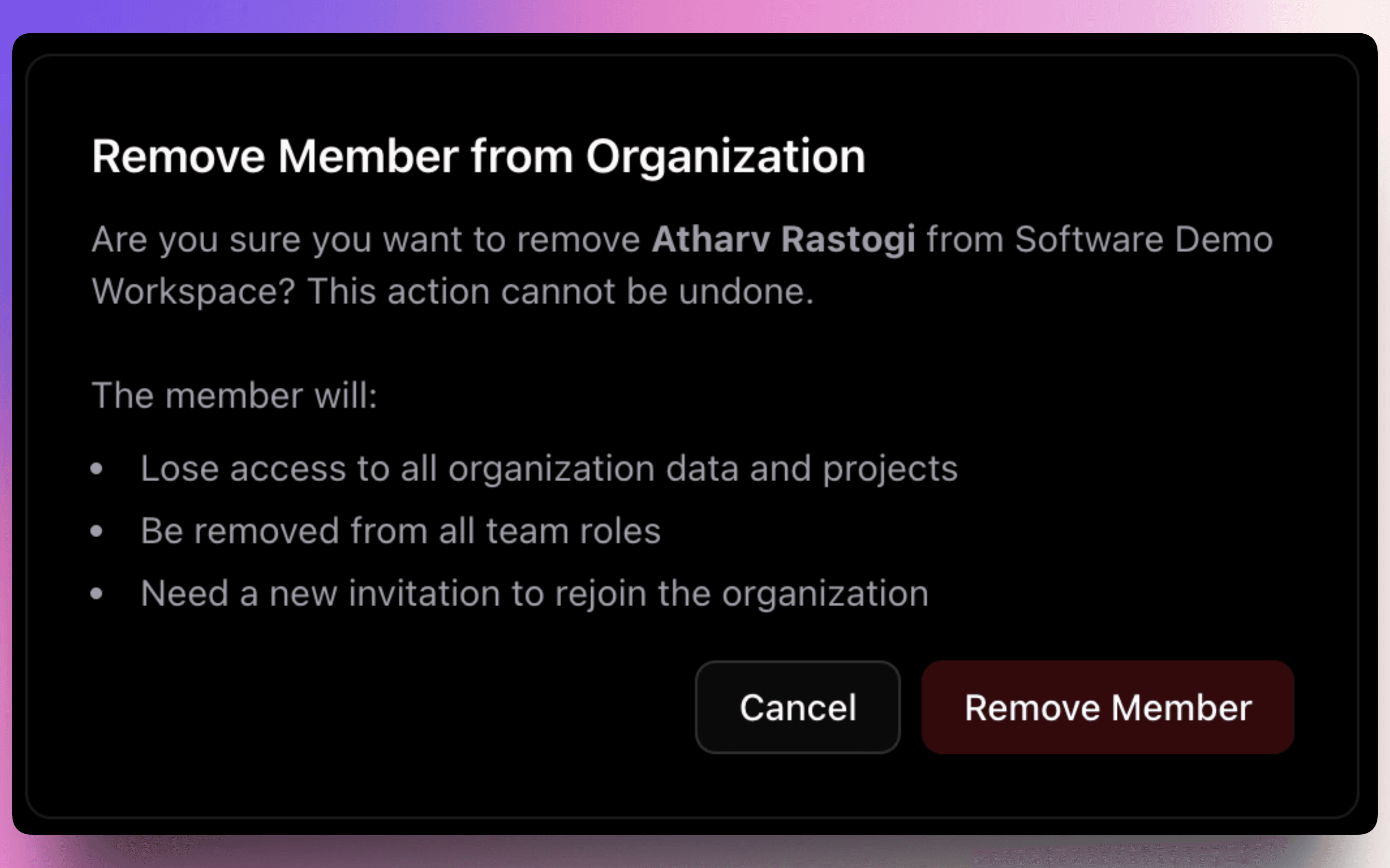 orgbadge dropdown